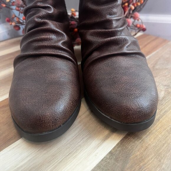 Baretraps Womens LANGLEY Ankle Zip Bootie Sz 7M in Dark Brown Cushioned - Picture 3 of 11